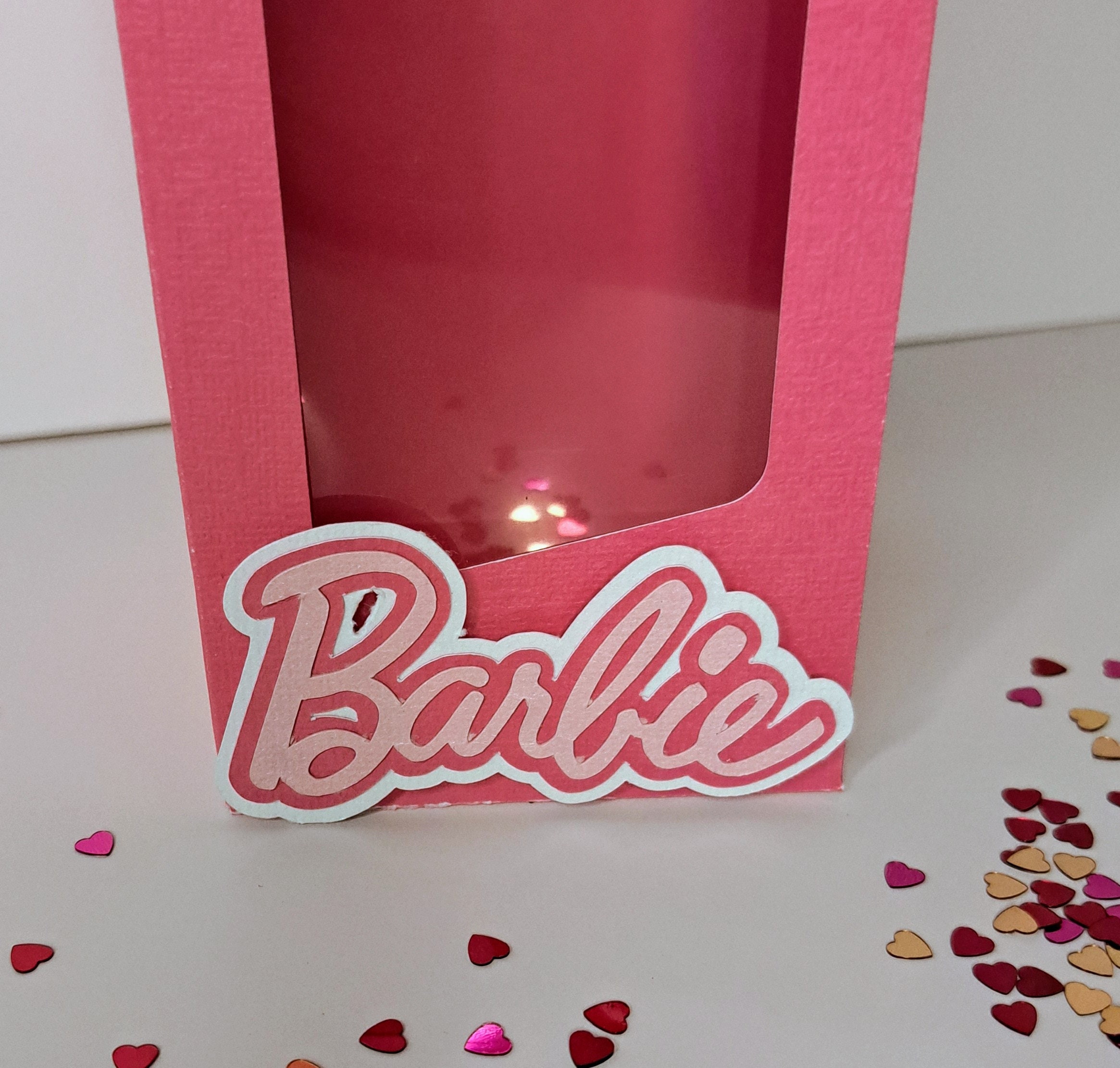 Barbie Party Favor Box / Barbie Theme Party Box / Barbie Gable Box