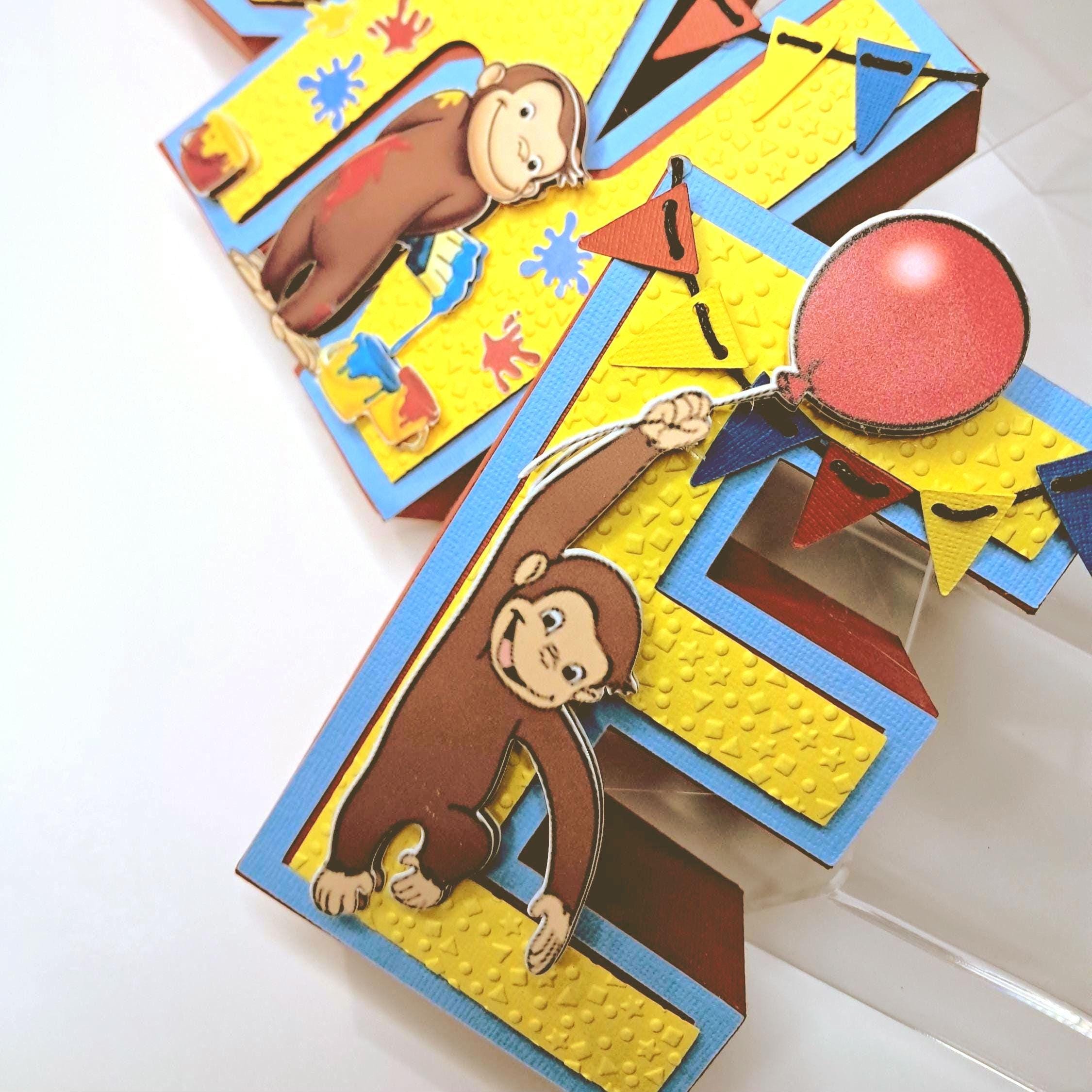 George Leters Curious George 3D Letters: Birthday Party Decor - Etsy