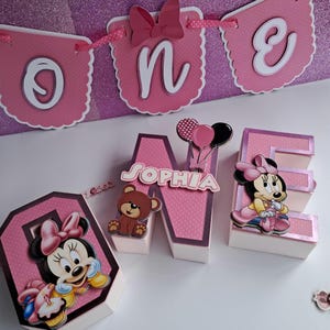 Minnie Baby First Birthday Pack; 1st Birthday Decoration Pack; Baby Girl 1st Birthday