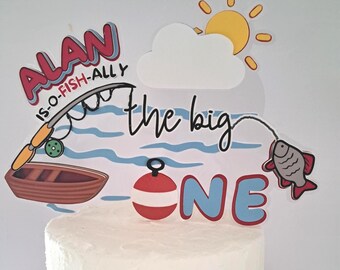 The Big One Fishing Caketopper