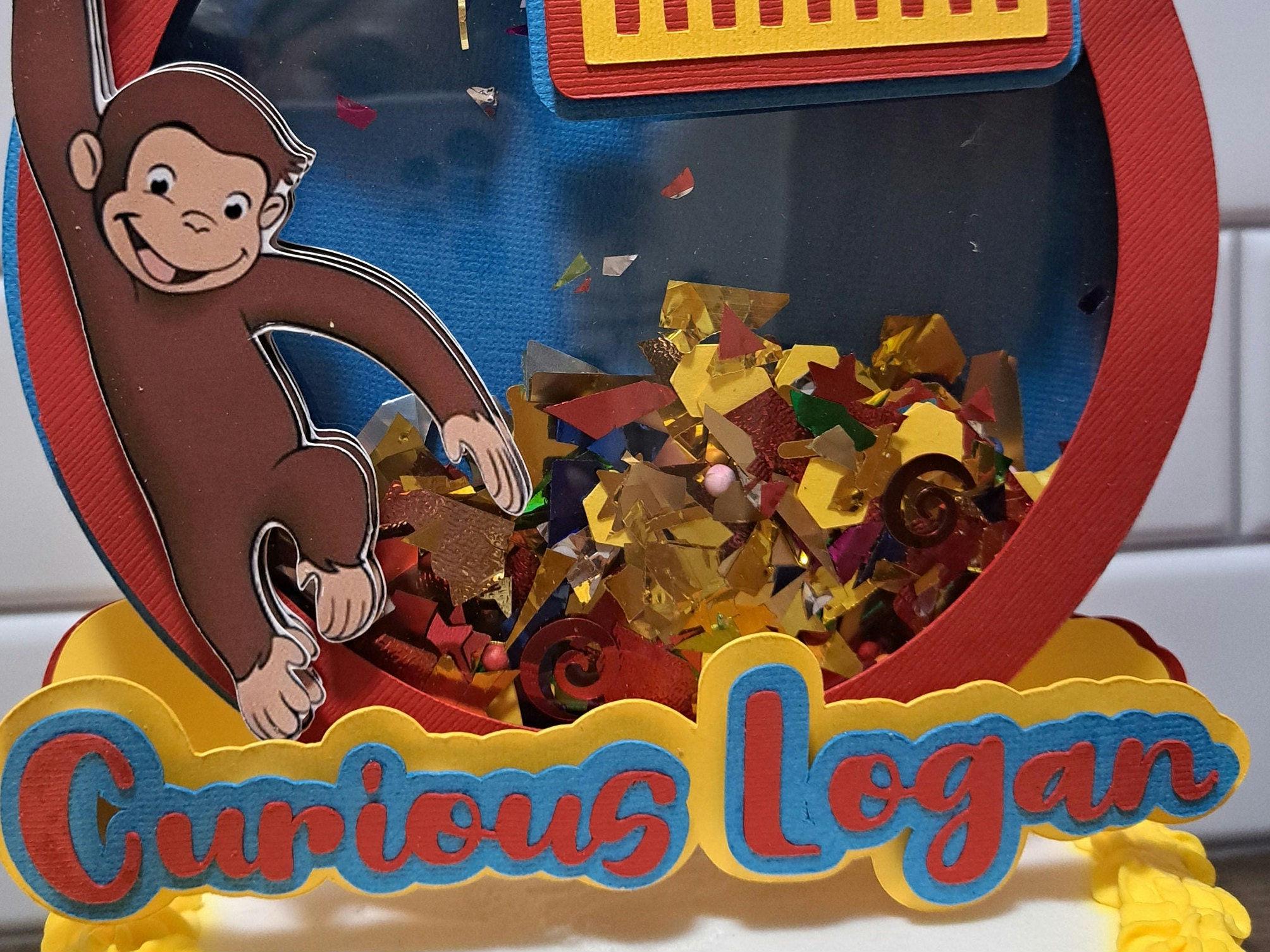 Curious George Shaker Cake Topper: Handmade Party Decor - Etsy
