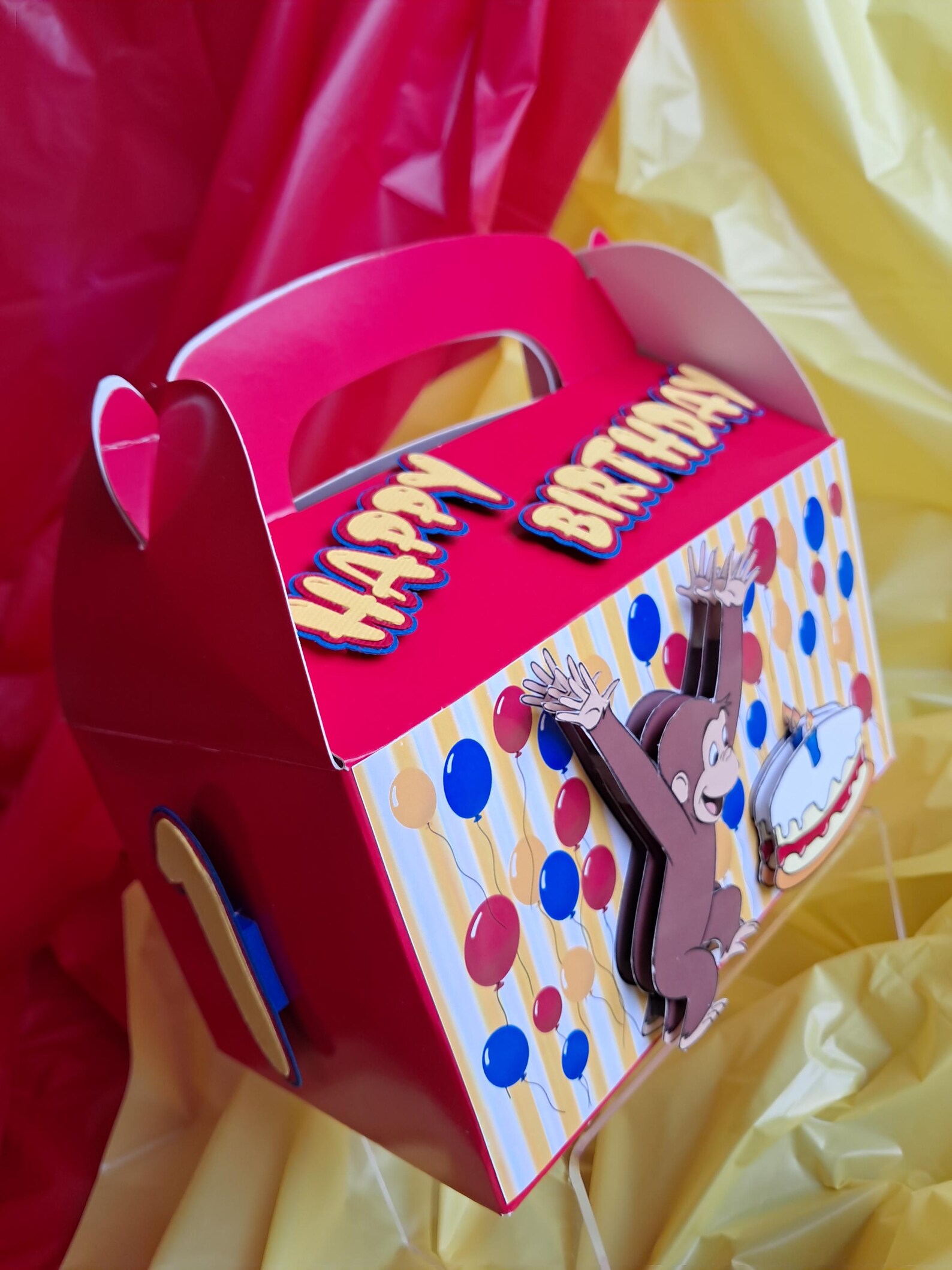 Curious George Gable Boxes: Birthday Party Favor Boxes, Set of 6 - Etsy