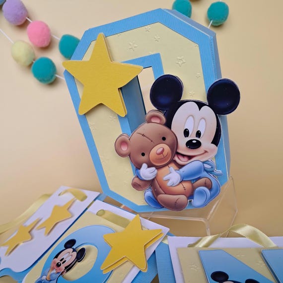 Mickey Mouse 3D Letters: First Birthday Party Decor