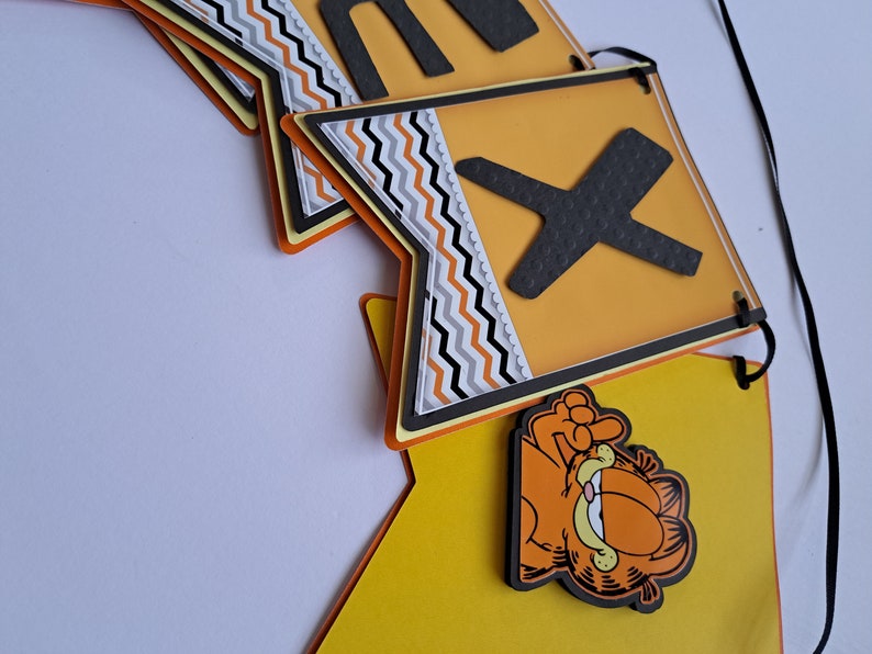 Garfield Birthday Banner, Garfield Birthday Party Decoration, Garfield ...