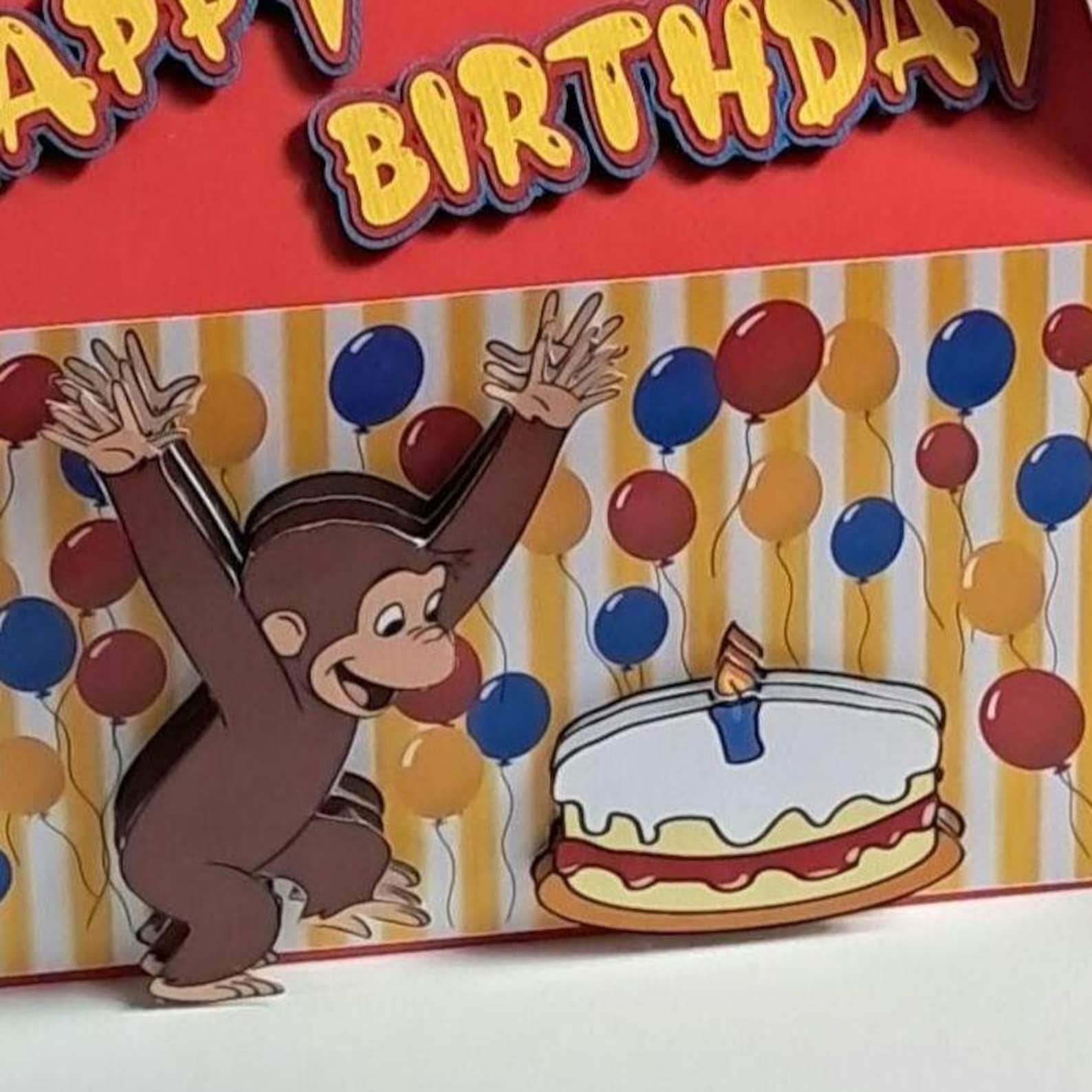 Curious George Birthday Party Favor Boxes - Set of 6 - Etsy