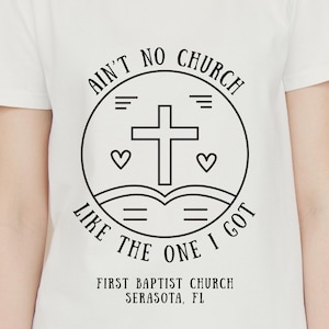 Ain&#39;t No Church Like The One I Got Clip Art Bundle, Transparent PNG Graphics, Decorative Images, Digital Graphics for Commercial Use