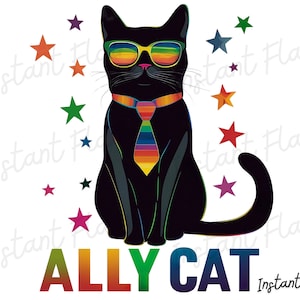 Ally Cat PNG - transparenter Hintergrund - kommerzielle Nutzung - Sofort-Download