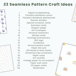 Papel digital sin costuras con diseño de conejito rosa - 30,5 x 30,5 cm, 300 ppp - Uso comercial - Descarga instantánea imagen 6