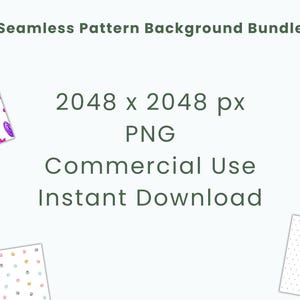 Papel digital sin costuras con diseño de conejito rosa - 30,5 x 30,5 cm, 300 ppp - Uso comercial - Descarga instantánea imagen 5