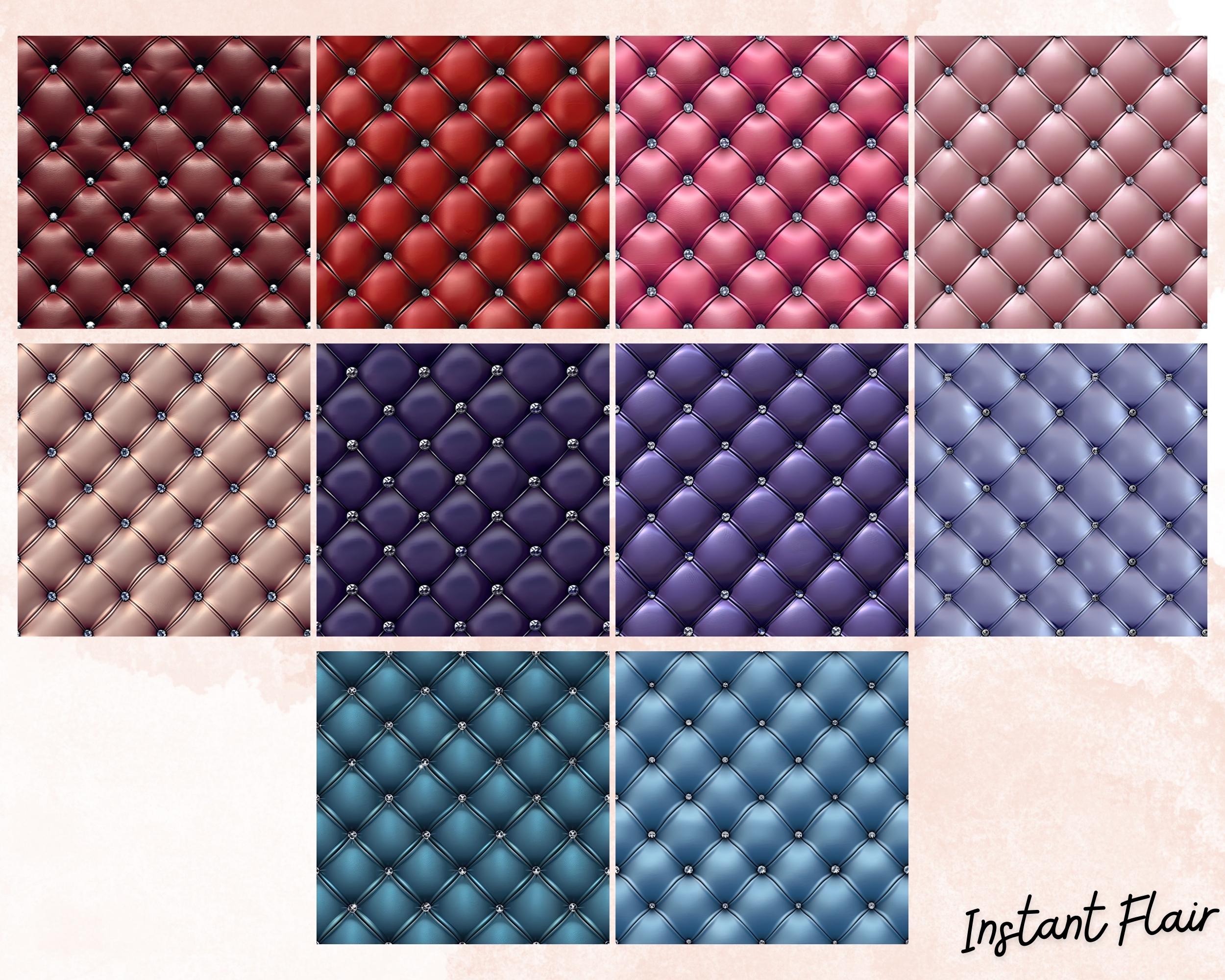 Diamond Tuft Pattern Tufted Leather Background Textures – Diamond Quilt Seamless Patterns ...