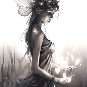 Fireflies of the Eternal Flame: Pyra Fae Fire Fairies Coloring Book for