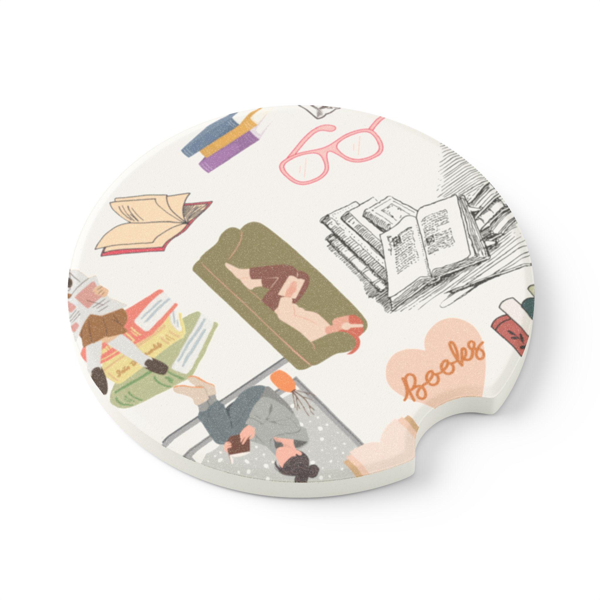 Literary Soapstone Car Coaster, Book Lover Gift - Etsy
