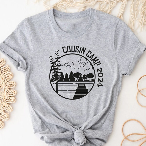 Custom Cousin Camp 2024 Shirt,Cousin Crew Shirt,Family Cousin Lake Vacation Tees,Matching Camping T-Shirt,Camping Shirts,Gift for Camp