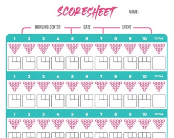 Frame by Frame: A Bowling Progress Worksheet