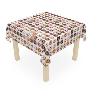 Donuts Tischdecke Design, Esstischdecke, Esstischdecke, quadratische Tischdecke, rechteckige Tischdecke, runde Tischdecke
