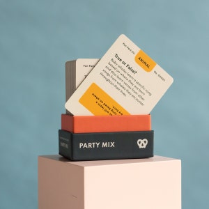 The Party Mix: A Fun Fact Trivia Game Game Night Educational Games for Adults Funny Trivia Question Prompts All Ages Party Game image 2