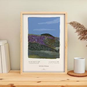 Poster motivazionale, citazione di Sakyong Mipham e paesaggio impressionista, citazione ispiratrice da parete per il lavoro, decorazione con stampa di affermazioni quotidiane