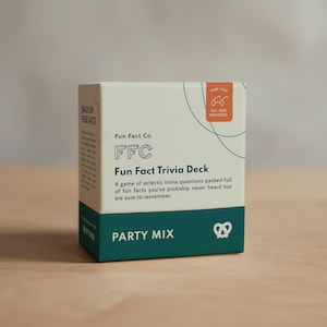 Fun Fact Trivia Card Game: The PARTY MIX I, Game Night Trivia, Educational Family Games, Funny Quiz Questions, All Ages Conversation Starter