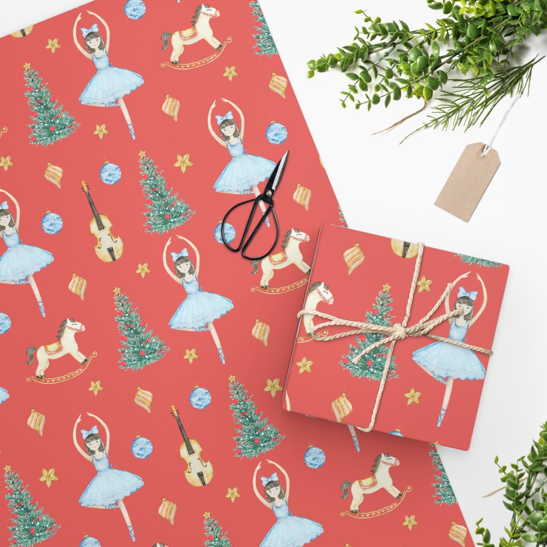 Nutcracker Wrapping Paper Nutcracker Gift Wrap Nutcracker Etsy
