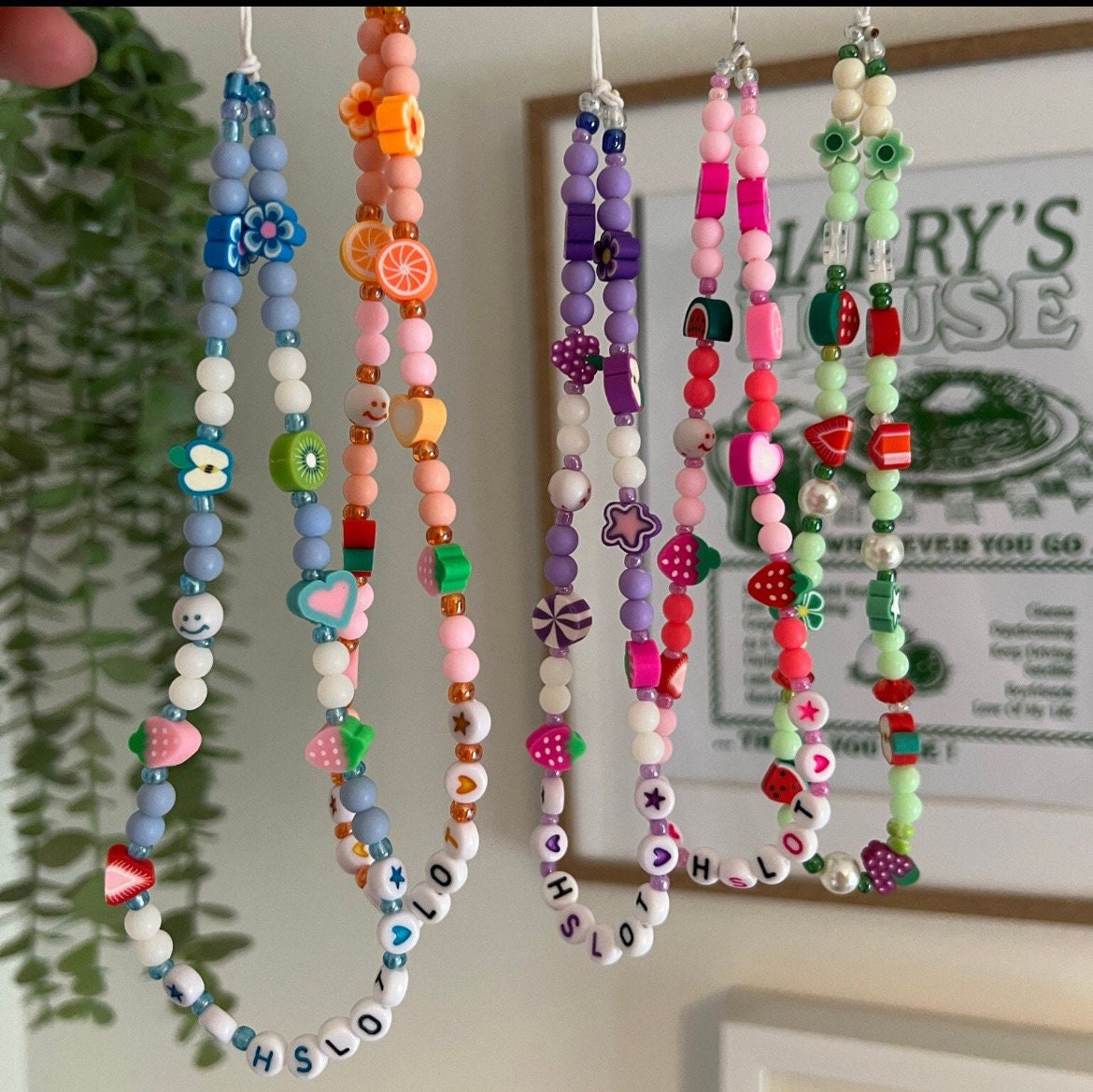 Mixed Acrylic Phone Charm Beads, 50g Acrylic Beads, DIY Bead
