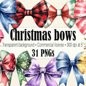 Clipart fiocco di Natale in fattoria, fiocco per capelli PNG, grafica papillon, fiocco scozzese di bufalo, clipart fiocco di nastro