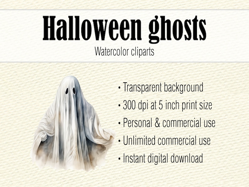 Halloween Gespenst Clipart, Gespenst Gesicht PNG, gruseliges PNG, Halloween Grafiken, gruseliges Gespenst PNG, gruseliges Clipart Bundle Bild 2