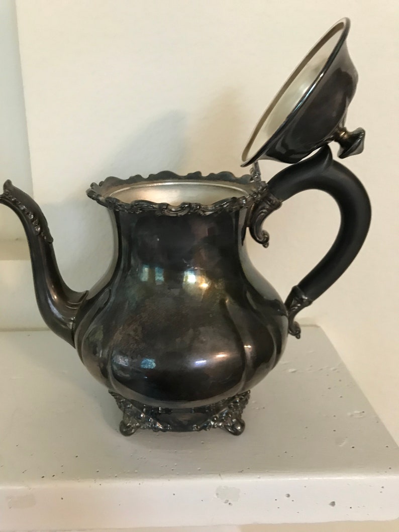 1847 Rogers Brothers Coffee Pot and Teapot on Serving Tray Etsy