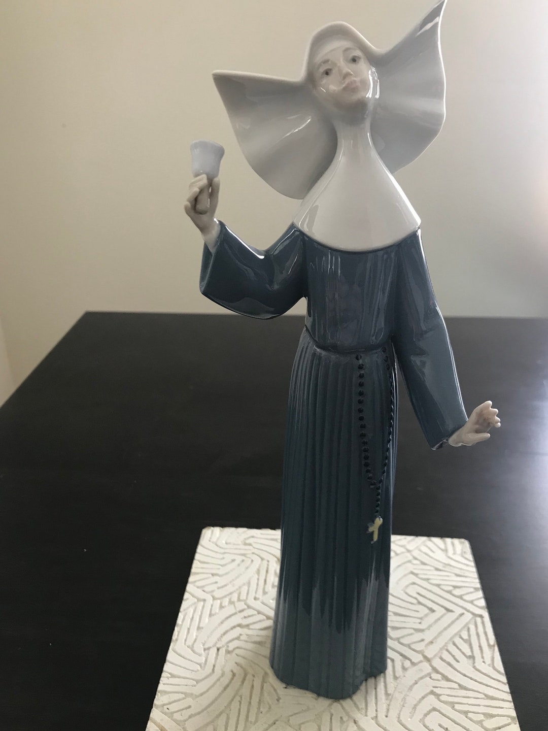 Lladro Nun With Bell Etsy