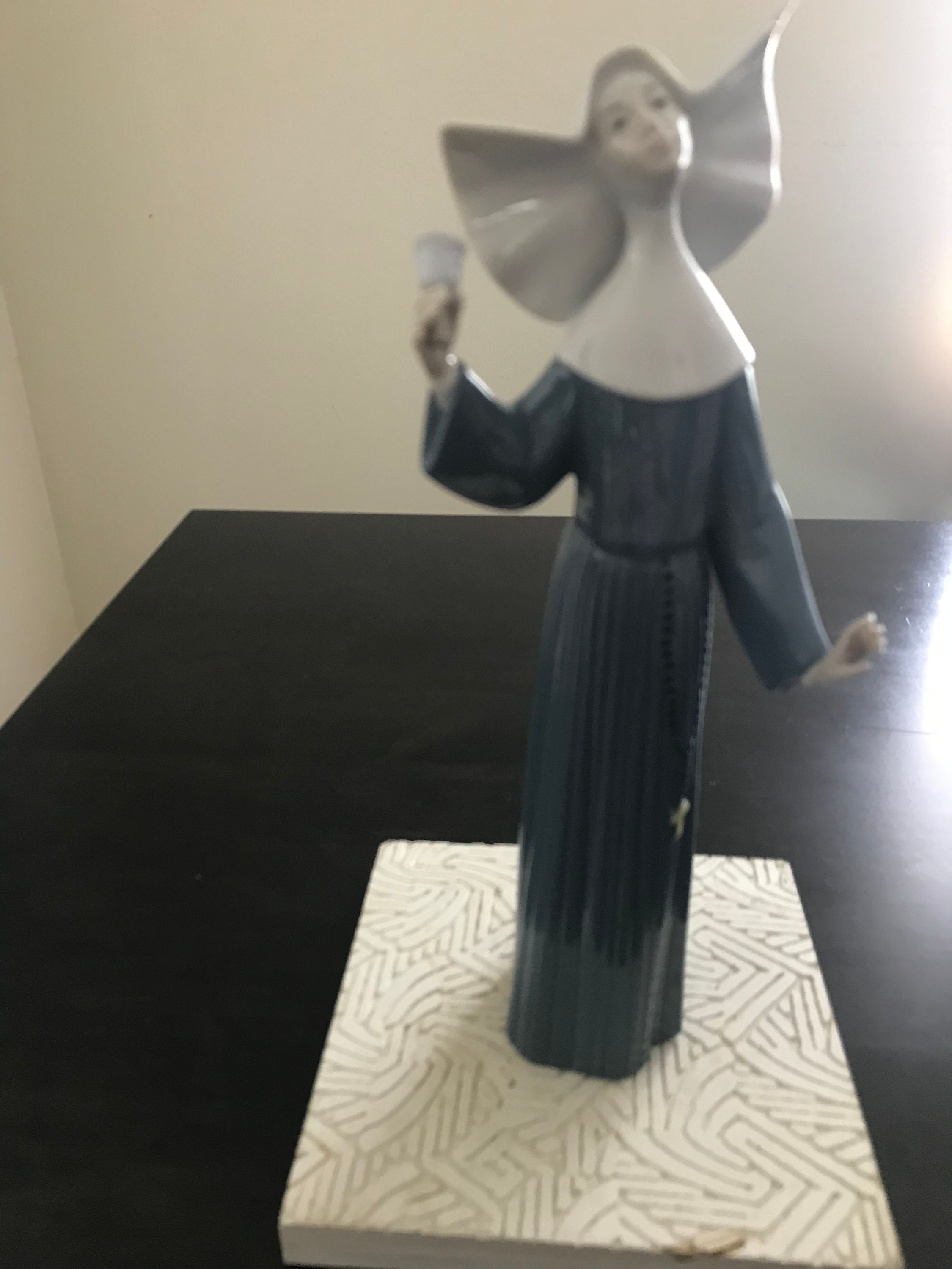 Lladro Nun With Bell Etsy
