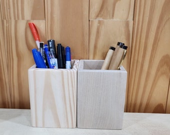 wooden pen box, makeup tool box, compact desktop box