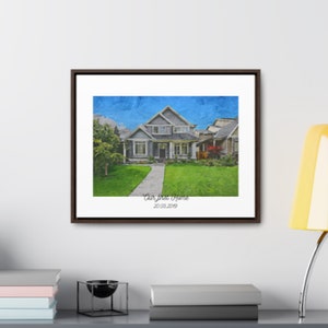 Handmade Personalized Watercolor House Portrait, Vintage Home Art, First Home, Realtor Gift, Keepsake, Housewarming , Bespoke Home Decor