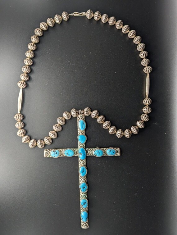 36in. TURQ AND NAVAJO PEARL NECKLACE