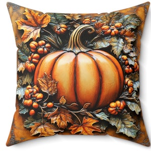 Pompoen Herfstkussen Herfst Sierkussenhoes Rustiek Oogst Decor Thanksgiving Kussen Gezellig Boerderij Accent Halloweencadeau
