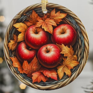Décoration de pomme d&#39;automne : décoration de ferme rustique pour Thanksgiving