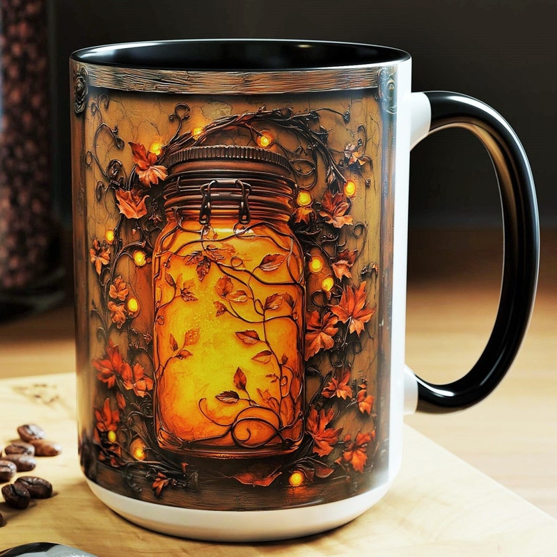 Fall Jar Mug Etsy Fall Jar Mug Etsy