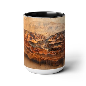 Grand Canyon Becher Nationalpark Souvenirtasse Arizona Kaffeetasse Grand Canyon Geschenke Colorado River Kunst Kunstdruck aus Holz Naturliebhaber