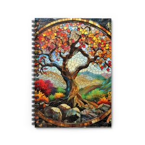 Tree of Life Notebook: Stained Glass Celtic Planner
