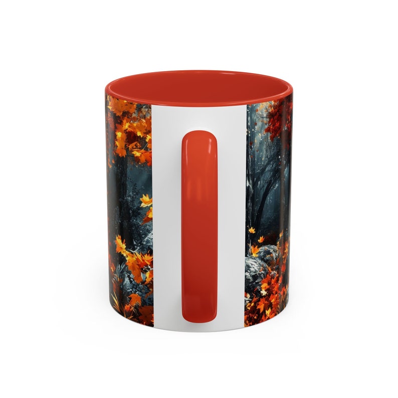 Autumn Forest Landscape Mug Fall Art Print Coffee Mug Golden Autumn