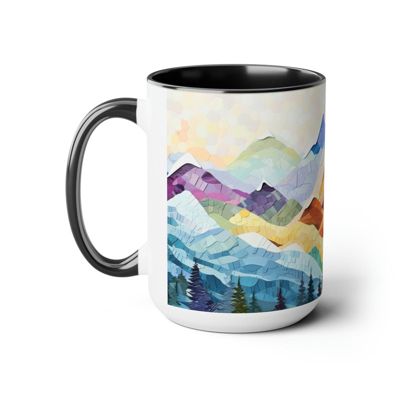 Mountain Mug Outdoorsy Gifts Coffee Mug Mountain Landscape Ceramic Mug