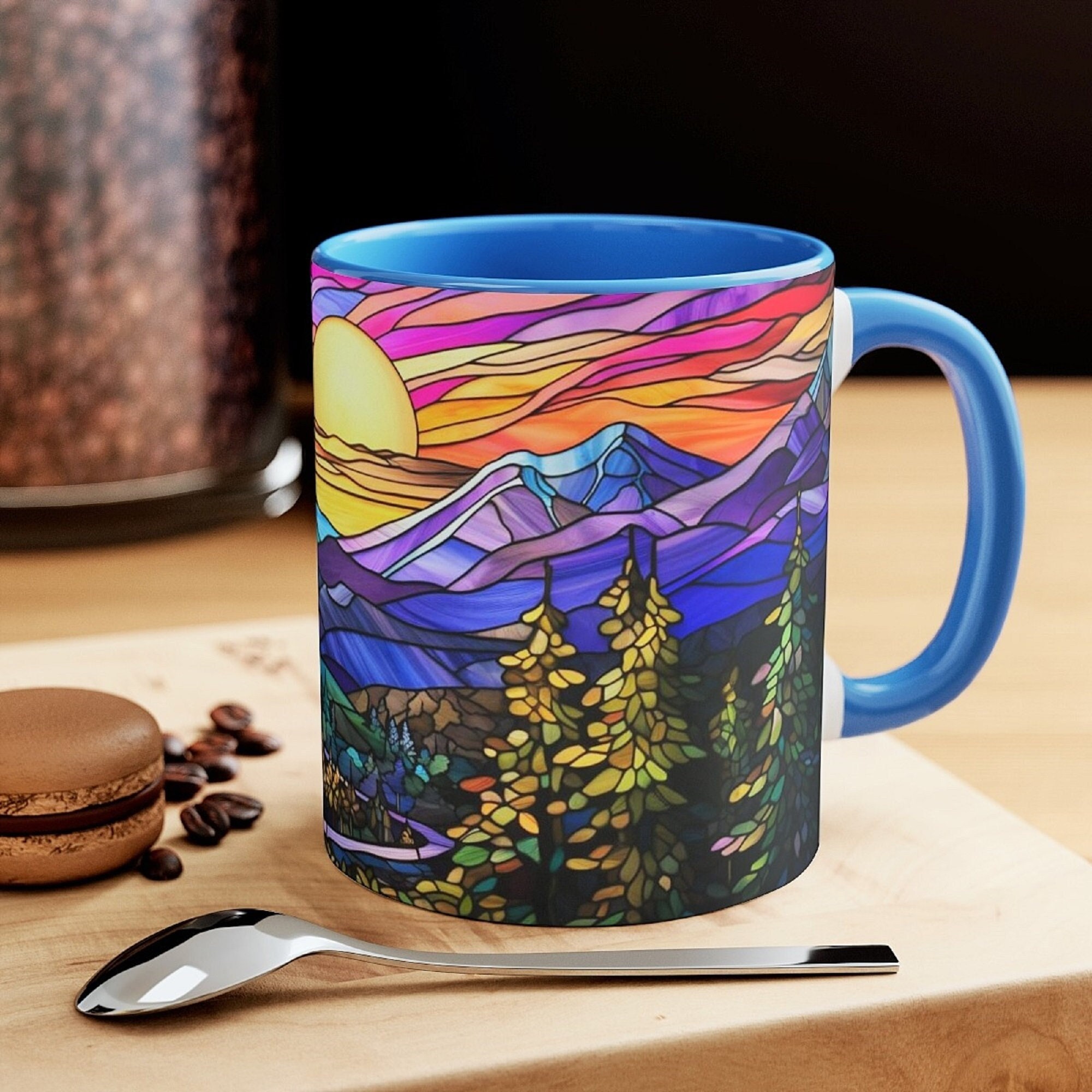 Mountain Wildflower Glass Mug – The Montana Scene