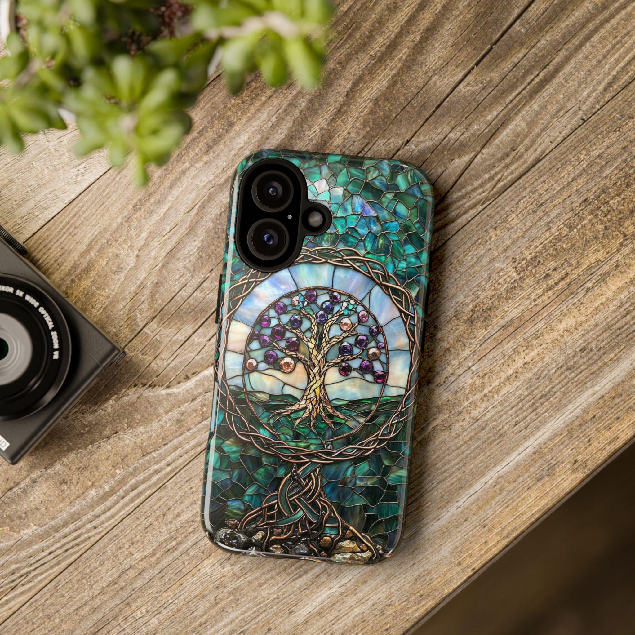 Mandala - Engraved Wood Phone Case - View #6