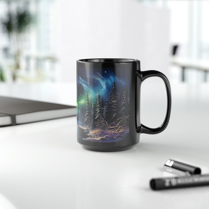 Northern Lights Coffee Mug Aurora Borealis Cup Northern Lights