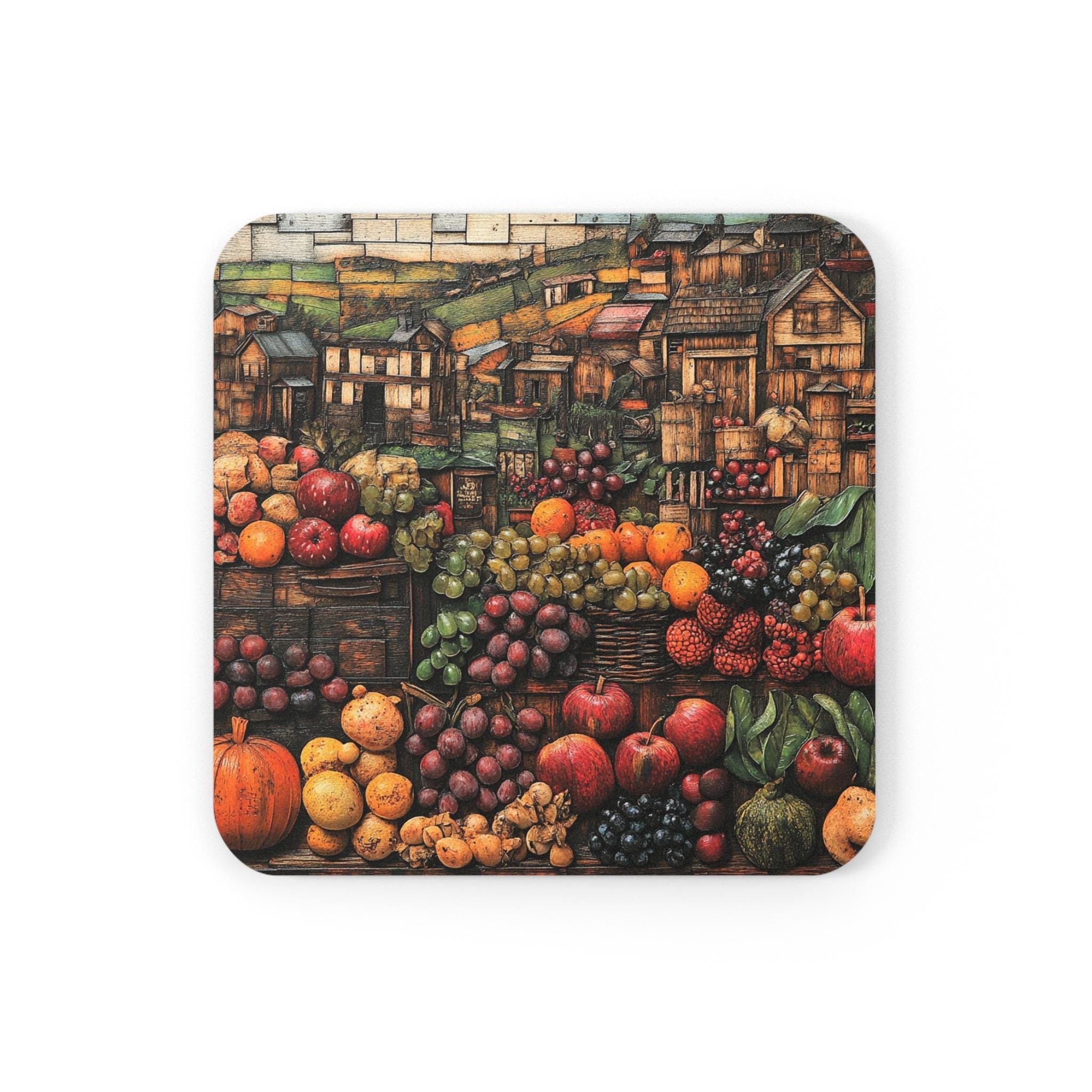 Sottobicchieri per bevande,Set di 6 sottobicchieri in pelle,Buona Pasqua Uova di Pasqua e fiori,Sottobicchieri per Tazze Decorazioni per la Cucina di Casa