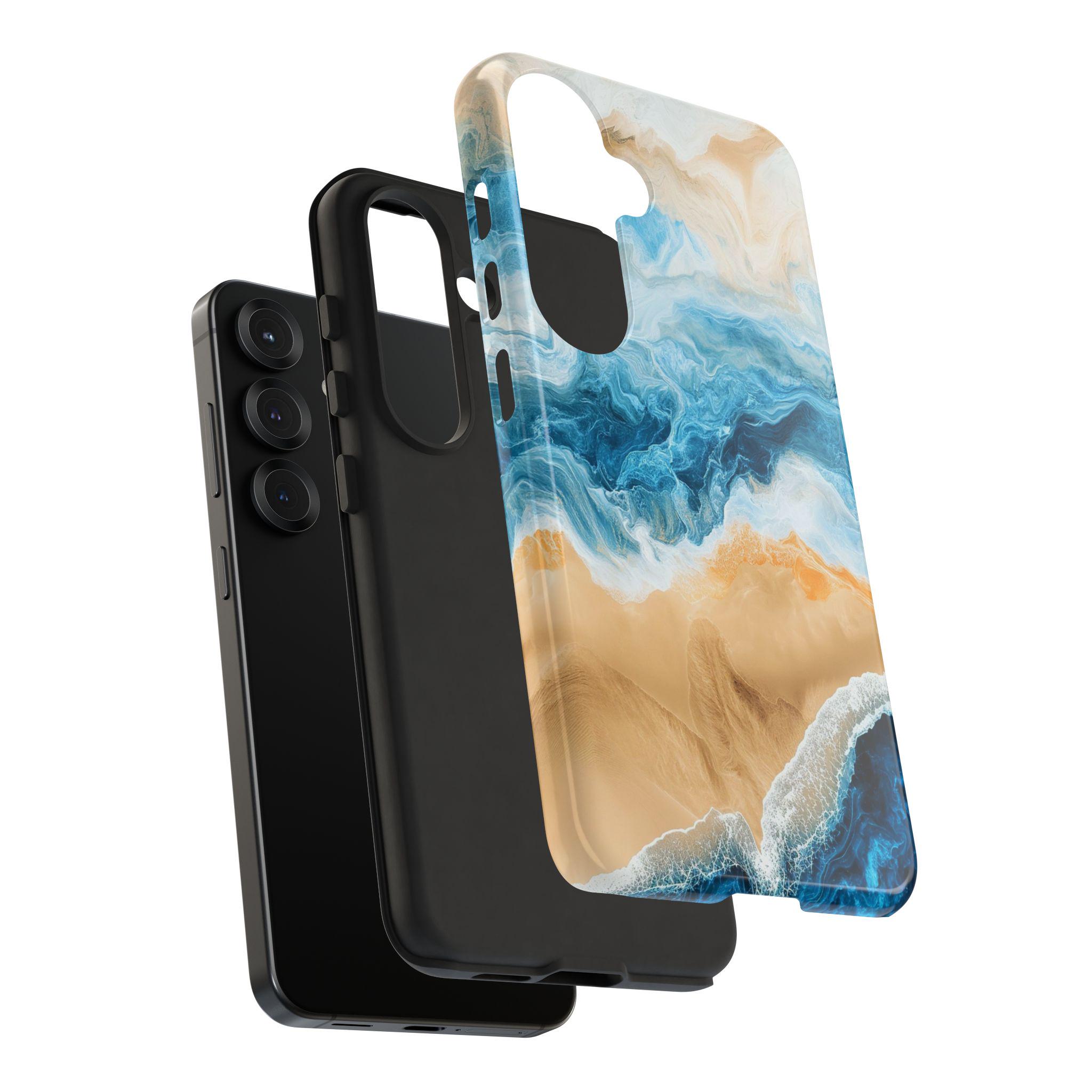 Coque De Téléphone Vague Océan Bleue - Cadeau Plage Tropical - MAIL BOX GIFTS
