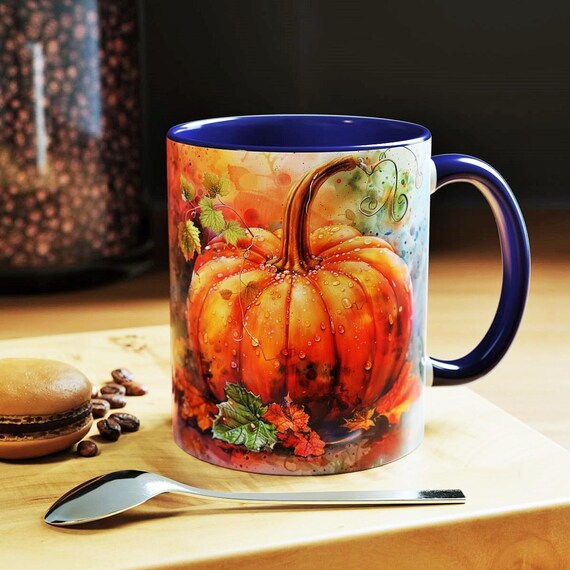 Lallisa Einweg-Kaffeetassen Herbst-Design, 473 Ml – Mit Deckel, Strohhalm & Ärmel, 50-teilig, Für Erntedank & Partys