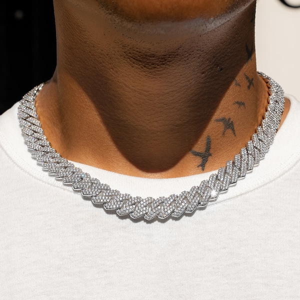 Luxurious 14mm Iced Out Prong Chain - Exquisite Bling, Premium Craftsmanship, Ultimate Statement Piece