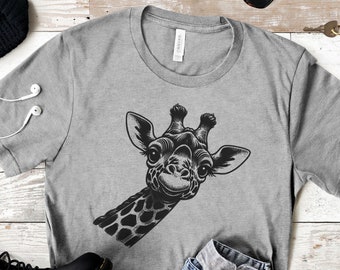 Giraffe Shirt, Gifts For Giraffe Lover t-shirt, Giraffe TShirt, Animal Lover, Cute Animal Shirt, Funny Sarcastic Tee, Zoo Shirt,Cute Giraffe