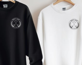 Meilleur sweat-shirt pour papa, chemise de golf, cadeau pour papa, cadeau de fête des pères, pull Meilleur papa de la moyenne, golf pour hommes, cadeau d'une fille, cadeau d'anniversaire de golf