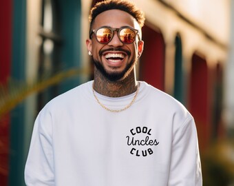 Cool Uncles Club Sweatshirt, Cool Uncle Crewneck, Uncle Era Jumper, Uncle Sweater, Uncle Birthday Gift, Baby Announcement, Pregnancy Reveal
