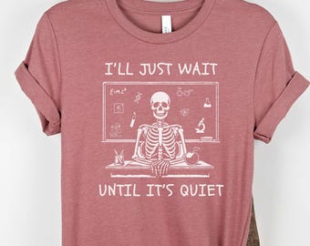 Camiseta de profesor de ciencias, camiseta de química de Halloween, camiseta de profesor STEM, regalo de apreciación científica, científico de física, camiseta de estudiante de ciencias